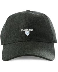 Barbour - Barlow Herringbone-Pattern Logo-Embroidered Cap - Lyst