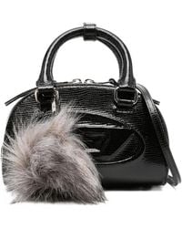 DIESEL - Dome Satchel-Tasche Mit Logo - Lyst