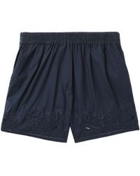 Rag & Bone - Broderie Anglaise Cotton Shorts - Lyst