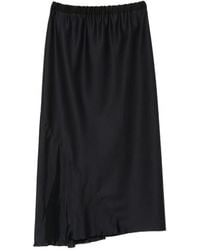 FRANCESCA MARCHISIO - Panelled Wool Maxi Skirt - Lyst