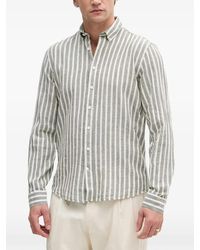 Lindbergh - Striped Button-Down Shirt - Lyst