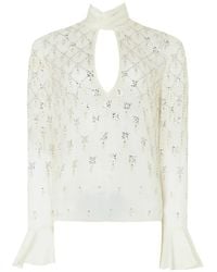Temperley London - Gallantry Crystal-Embellished Blouse - Lyst
