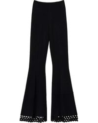 Twinset - Pantaloni Svasati Con Motivo Geometrico - Lyst