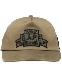 A Bathing Ape - Baseballkappe Mit Logo-Patch - Lyst