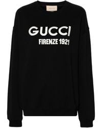 Gucci - Sweat en coton à logo brodé - Lyst