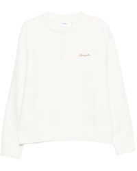Axel Arigato - Tag Embroidered-Logo Bouclé Sweater - Lyst