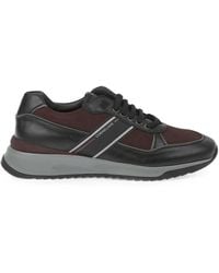 Corneliani - Logo-Print Panelled Sneakers - Lyst
