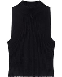 Courreges - Ribbed Knit Top - Lyst