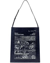 Bally - Sac Porté Épaule À Imprimé Graphique - Lyst