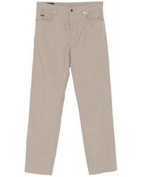 Emporio Armani - Button-Fastening Trousers - Lyst