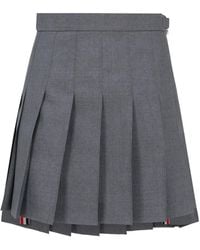 Thom Browne - Rwb Pleated Mini Skirt - Lyst