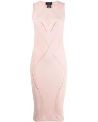 Wolford - Ajouré Net Mid-Length Dress - Lyst