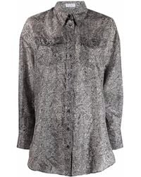 Brunello Cucinelli - Paisley-Print Long-Sleeve Shirt - Lyst