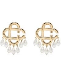 Casablancabrand - Pearl-drop Logo Earrings - Lyst