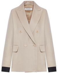 Max Mara - Blazer Con Doble Botonadura - Lyst
