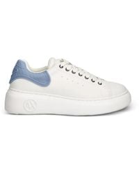 ARMANI EXCHANGE - Logo-Print Platform Sneakers - Lyst