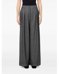 Hanita - Pleated Wide-Leg Trousers - Lyst