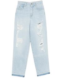 Pinko - Maddie 5 Distressed Jeans - Lyst