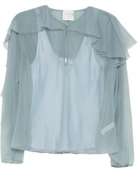 forte_forte - Blouse À Design Superposé - Lyst