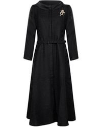 Roland Mouret - Manteau Bouclé À Broche Fleur - Lyst
