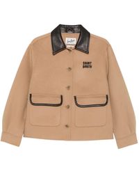 MC2 Saint Barth - Veste Glacienne À Col Contrastant Et Logo Brodé - Lyst