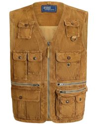 Polo Ralph Lauren - Suede Utility Gilet - Lyst
