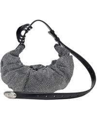 DIESEL - Kleine Grab-D Schultertasche Mit Knitteroptik - Lyst