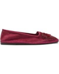 Maliparmi - Beaded Suede Ballet Flats - Lyst