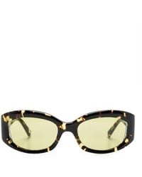 Christopher Esber - Davies Oval-Frame Sunglasses - Lyst