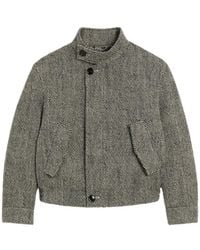Ami Paris - Wool Padded Harrington Jacket - Lyst