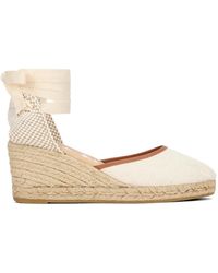 Manebí - Tie-Fastening Wedge Espadrilles - Lyst