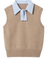 Claudie Pierlot - Pull En Laine À Design Sans Manches - Lyst