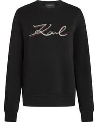 Karl Lagerfeld - Sweat À Logo Brodé De Sequins - Lyst