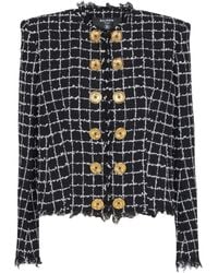 Balmain - Tweed Blazer - Lyst