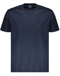 Paul & Shark - Logo-Embroidered T-Shirt - Lyst