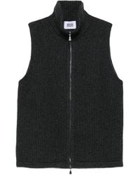 Alpha Studio - Gestrickte Weste mit Reißverschluss - Lyst