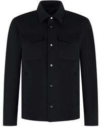 Herno - Button-Up Pocket Shirt Jacket - Lyst