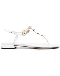 Miu Miu - Sandalen Mit Strass - Lyst