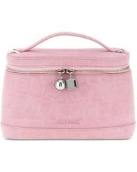 Jacquemus - Le Petit Vanity Crocodile-Effect Tote Bag - Lyst