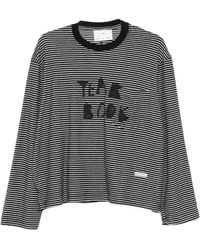 Song For The Mute - Striped Graphic T-Shirt - Lyst