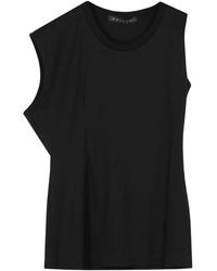 Malloni - Asymmetric T-Shirt - Lyst