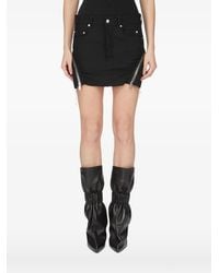 Rick Owens - Bolan Banana Mini Frayed-Hem Skirt - Lyst
