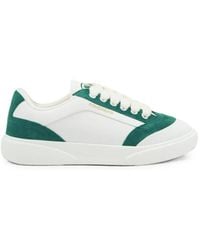 CASABLANCA - Del Mar Suede-Panelled Logo-Print Sneakers - Lyst