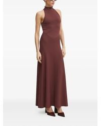 Liviana Conti - High-Neck Sleeveless Maxi Dress - Lyst
