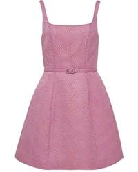 Alexis - Jurk Met Geometrisch Patroon En Ceintuur - Lyst