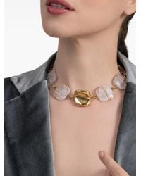 Gas Bijoux - Square-Stone Necklace - Lyst