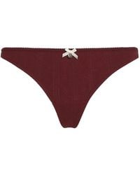 KARL LAGERFELD - String Autograph En Maille Pointelle - Lyst