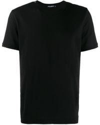 Dolce & Gabbana - Camiseta con cuello redondo y logo - Lyst