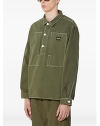 Stan Ray - Contrast-Stitch Half-Buttoned Shirt - Lyst