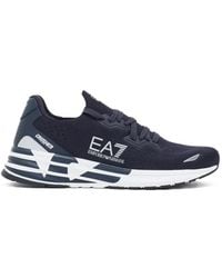 EA7 - Logo-Detail Sneakers - Lyst